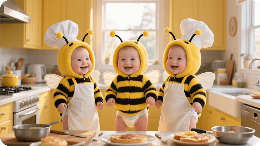 Triplets Bee Costume