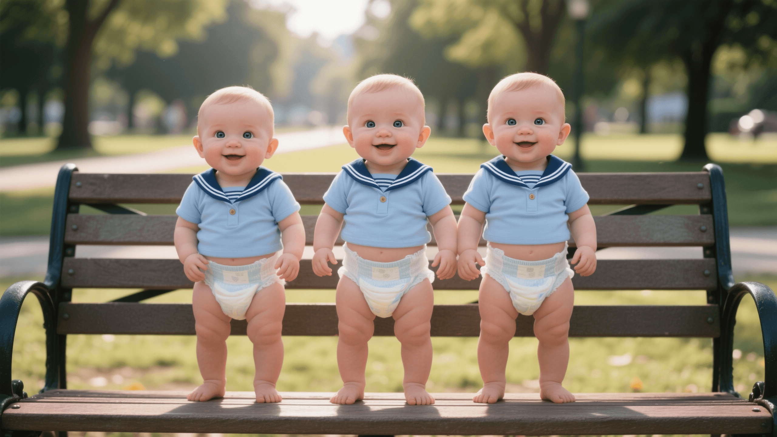 Triplets Navy Uniform 10