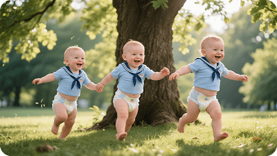 Triplets Navy Uniform 3