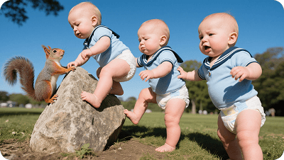 Triplets Navy Uniform 4