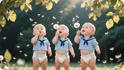 Triplets Navy Uniform 6