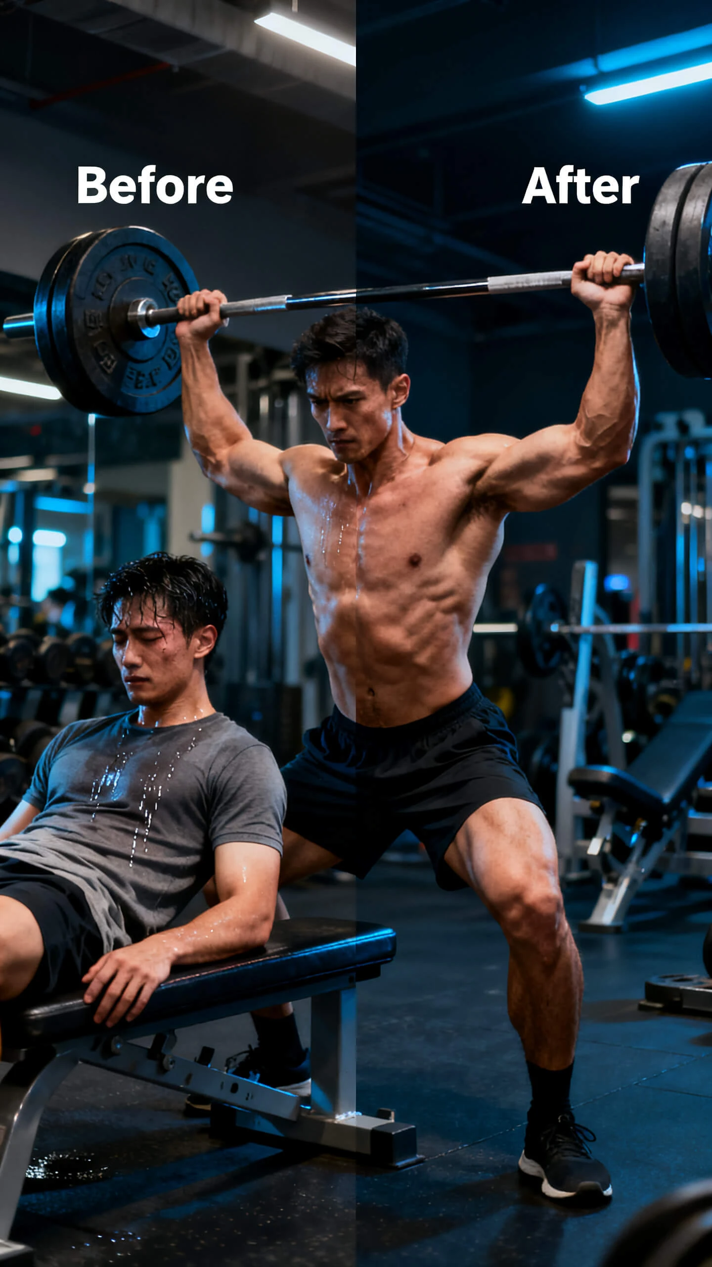 Generatore gratuito video confronto fitness