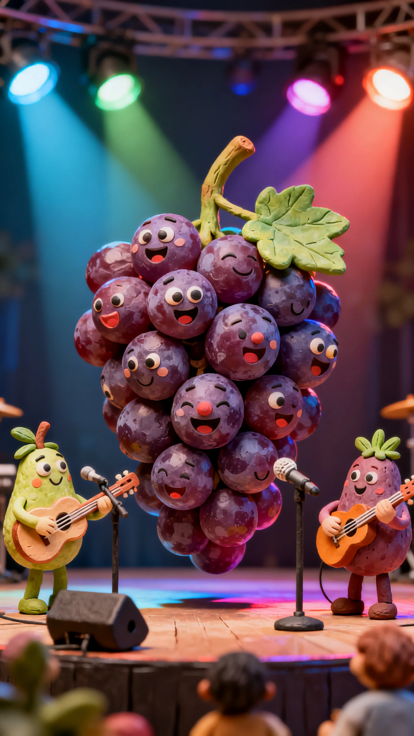 AI fruits with faces