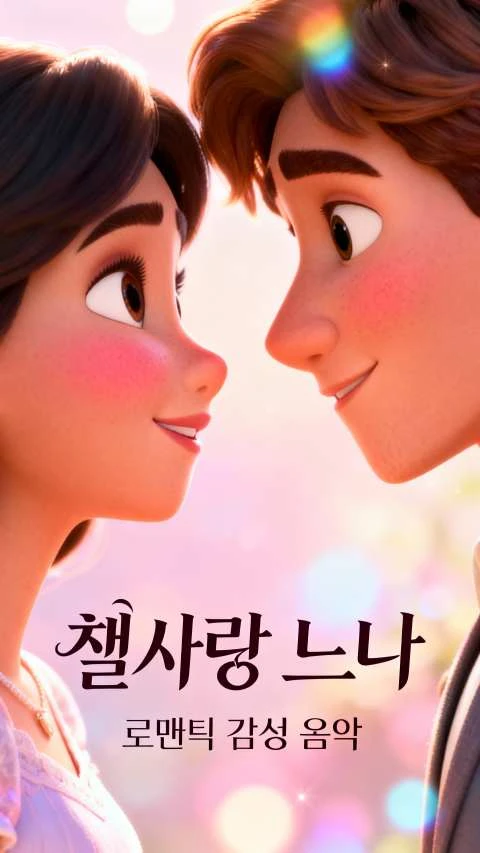 Affiche d'animation romantique