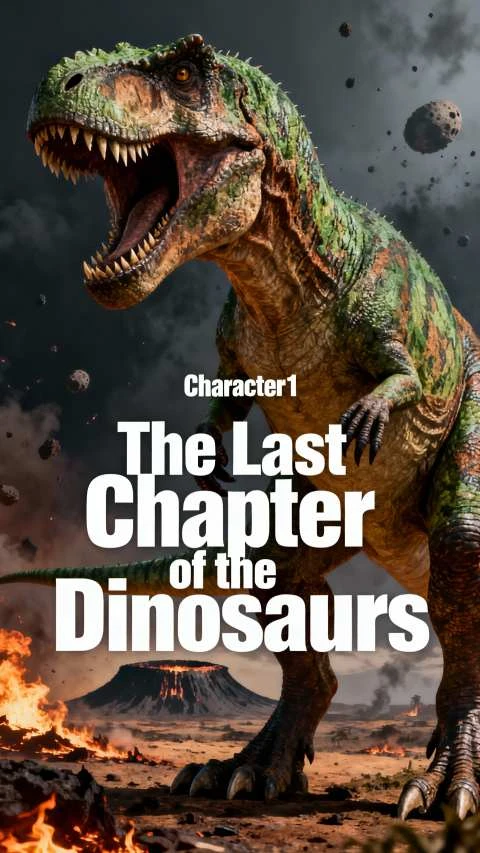 Locandina del film sull’estinzione del tirannosauro