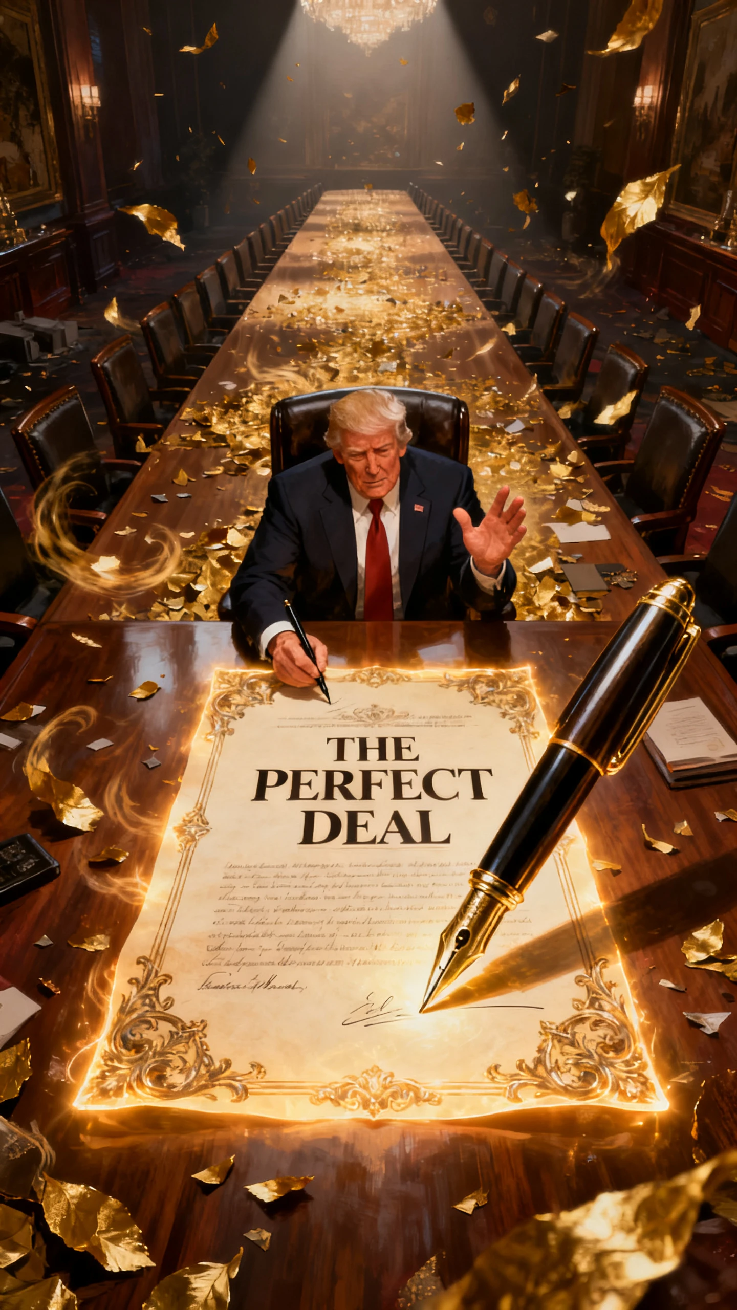 generador de vídeo ia de trump tema acuerdo