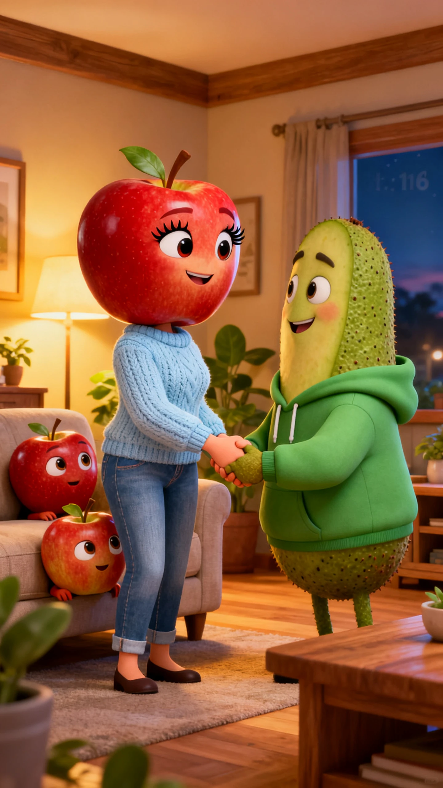 dancing fruit characters
