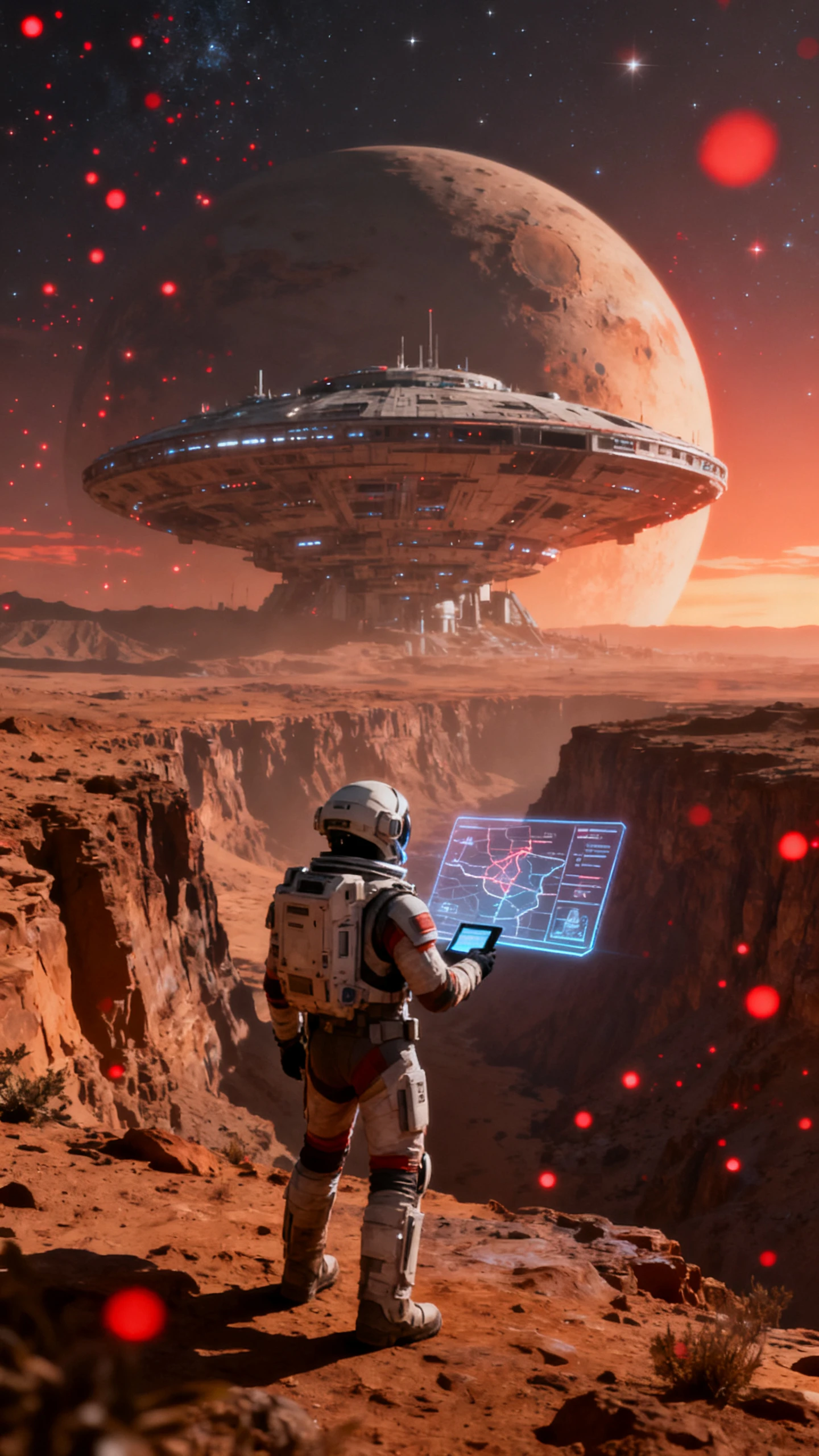 Nano Banana 2.0 AI image generator creating a sci-fi space scene