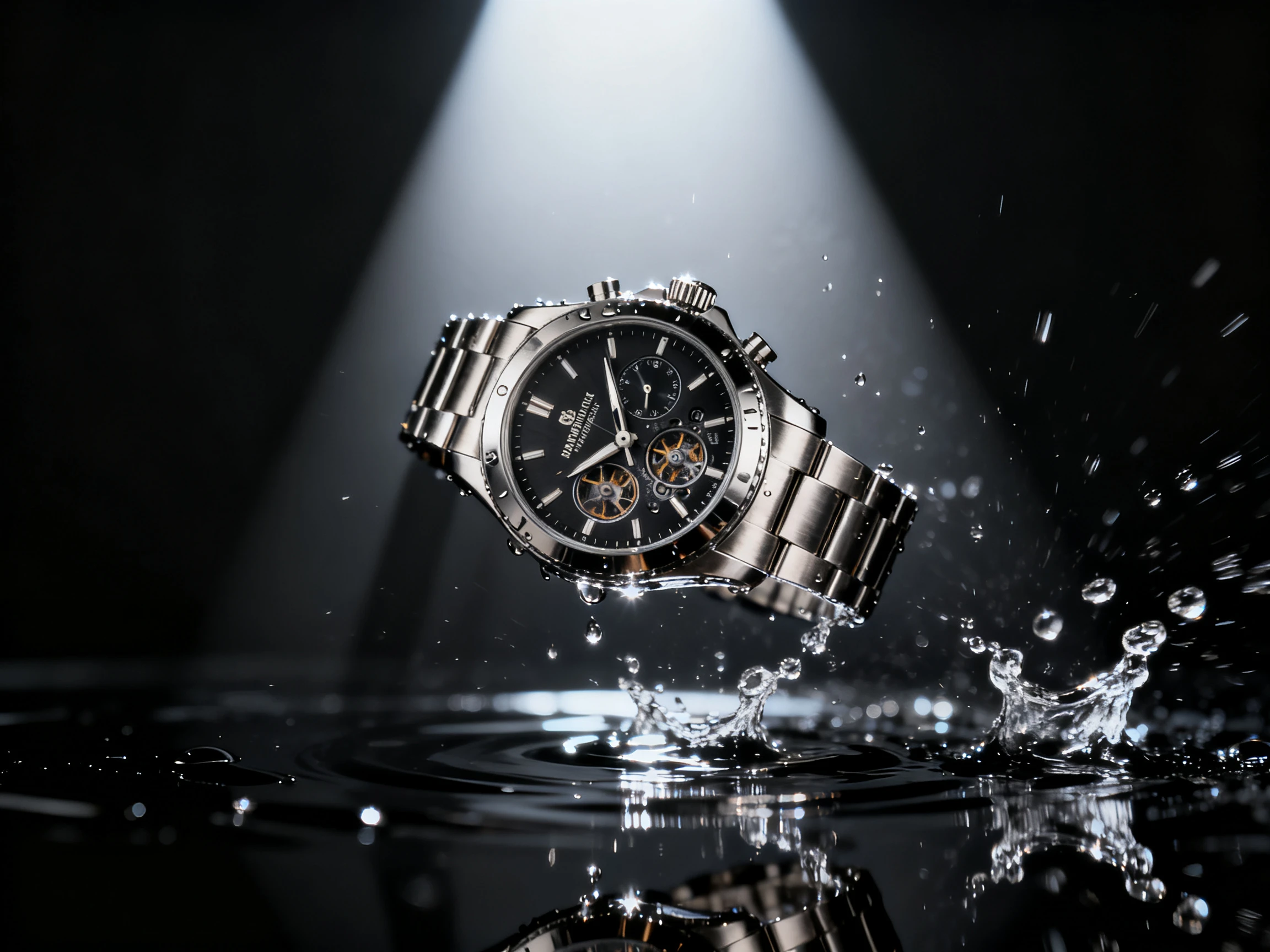 AI product photo to video generator creating a cinematic watch advertisement