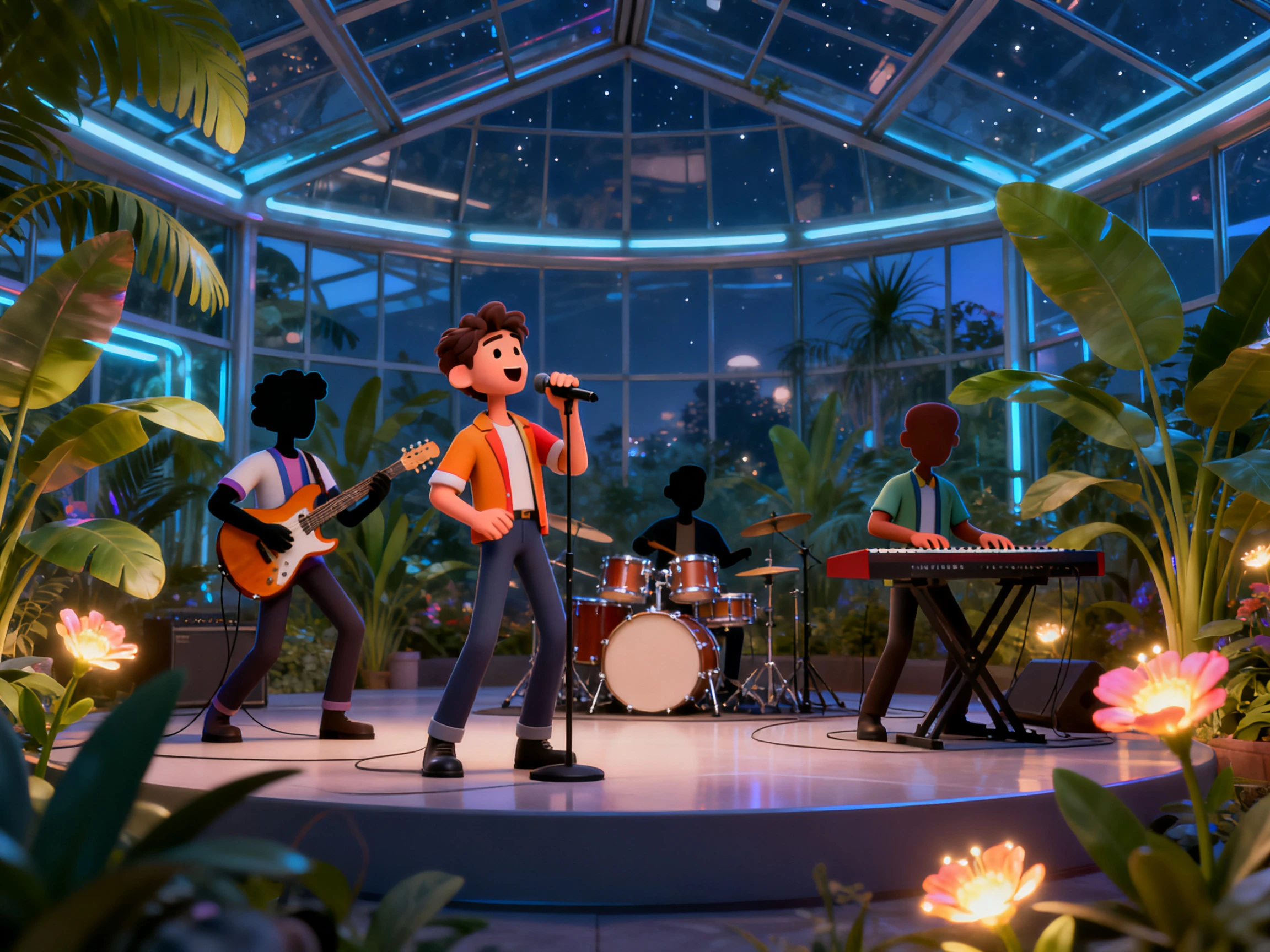 AI cartoon character music video