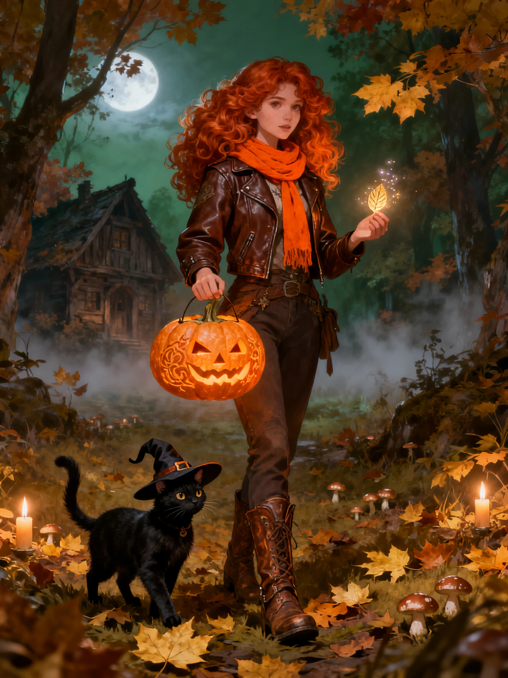 Upload reference photos for a Halloween poster