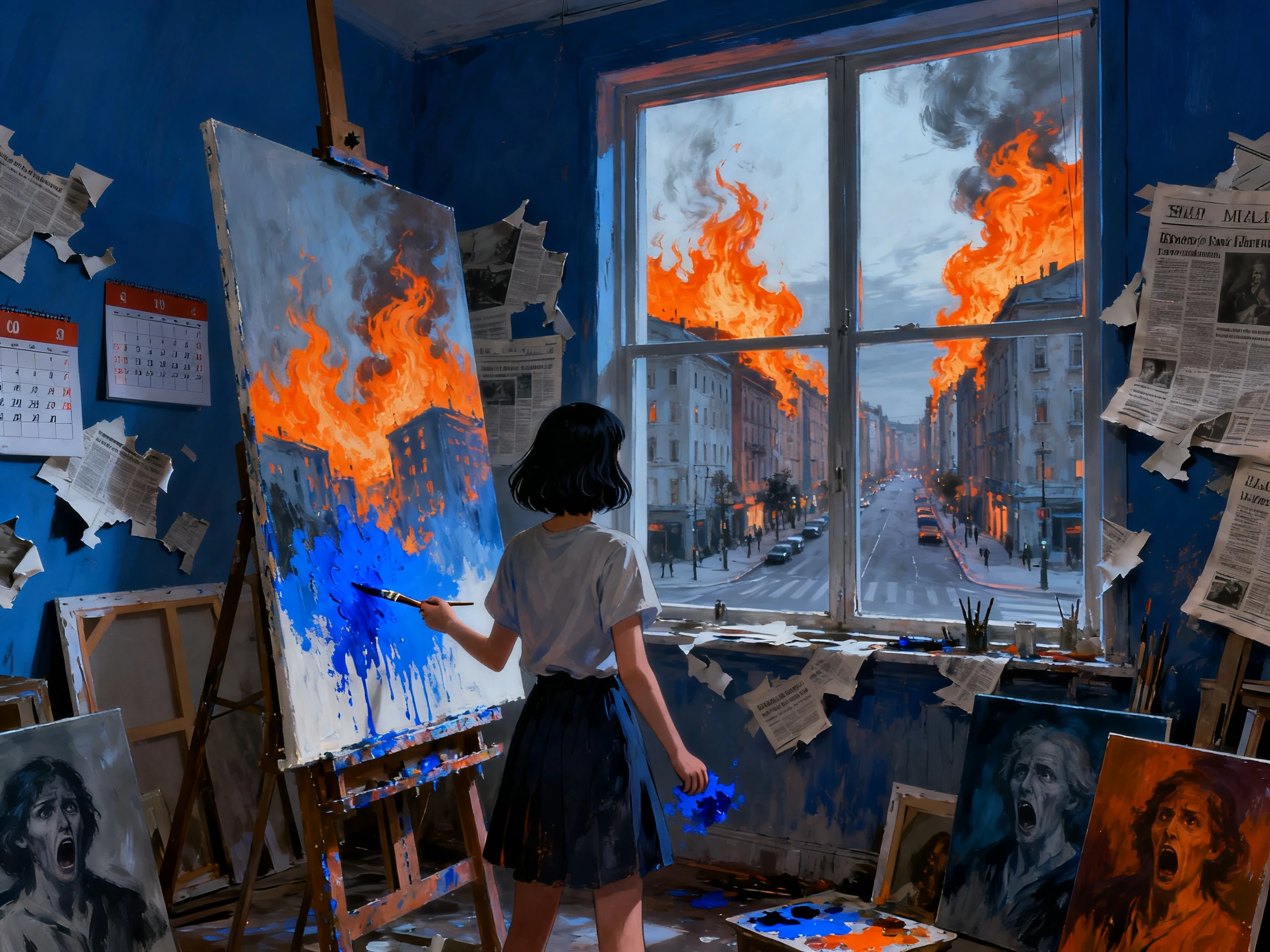 Combining scattered notes into a structured story idea