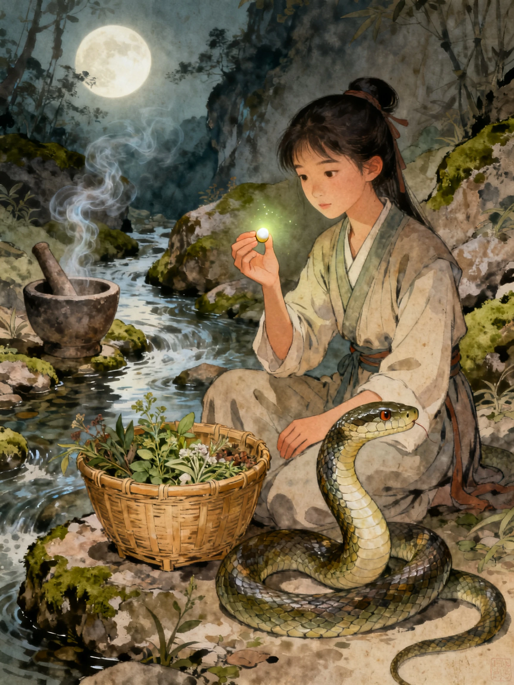 Subtitles to highlight folktale moral