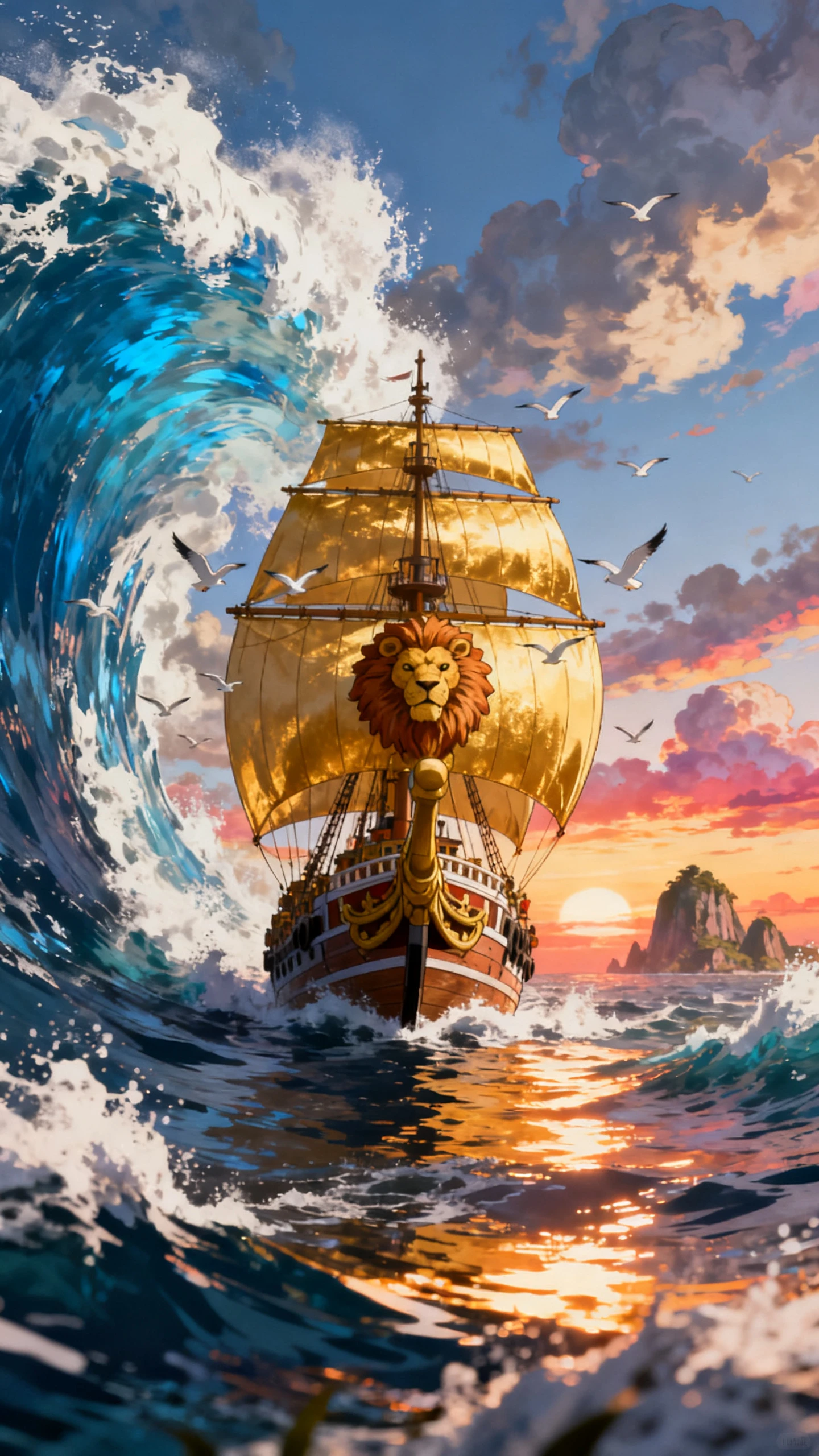 Pirate anime story video scene