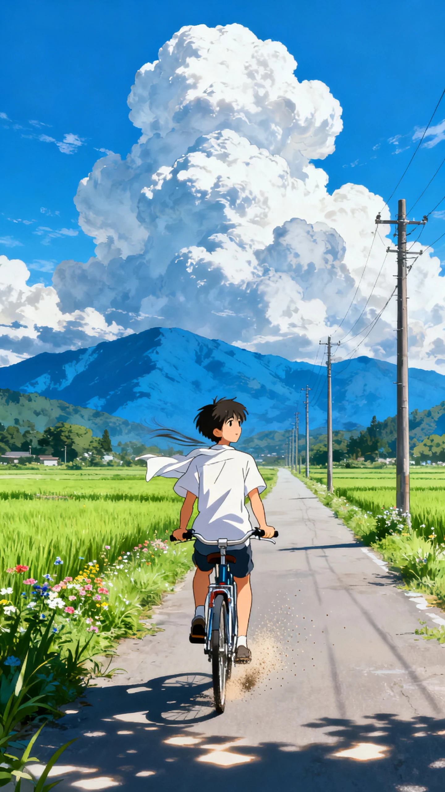 Cinematic anime character and setting