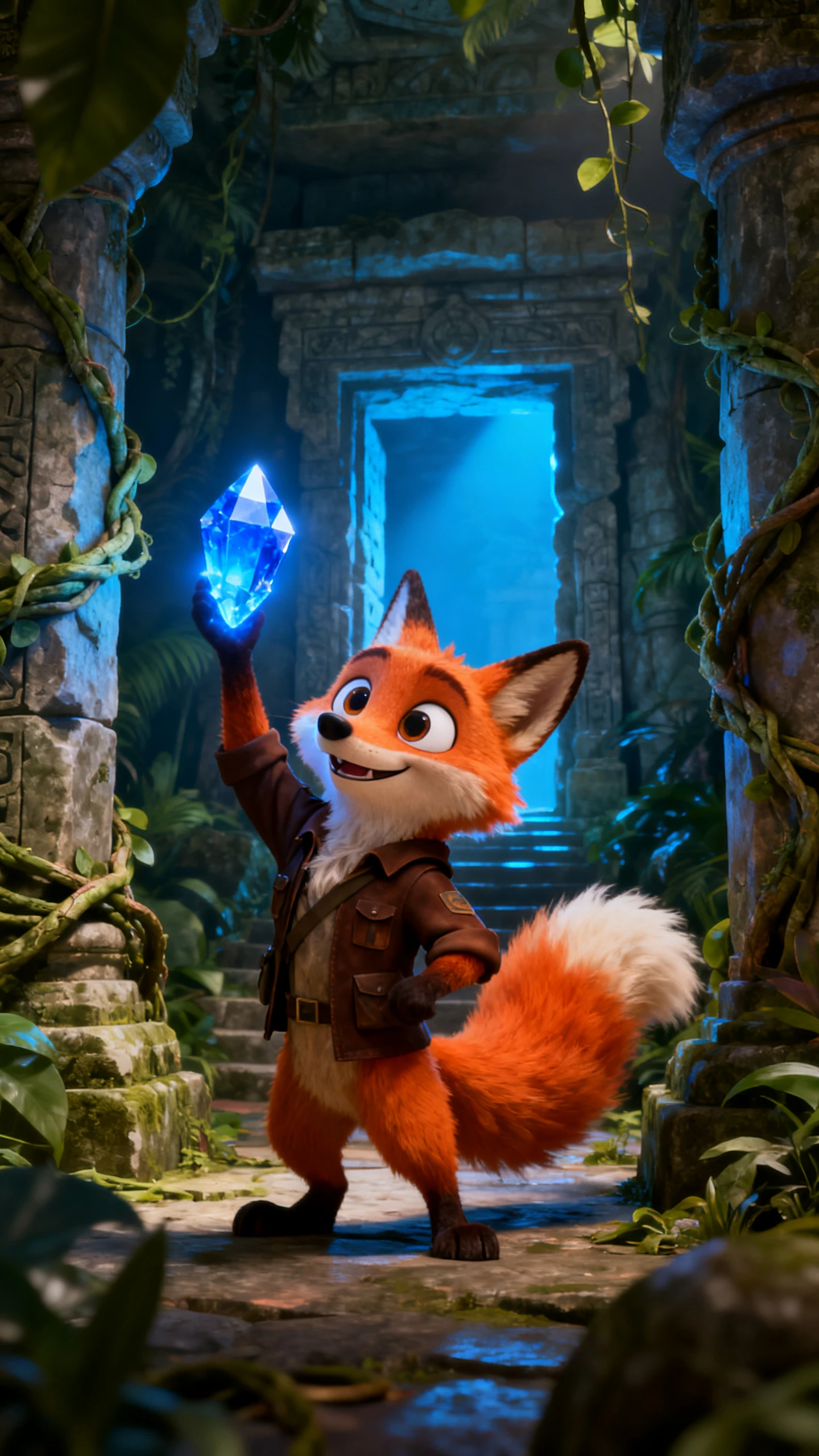 3D cartoon character scene