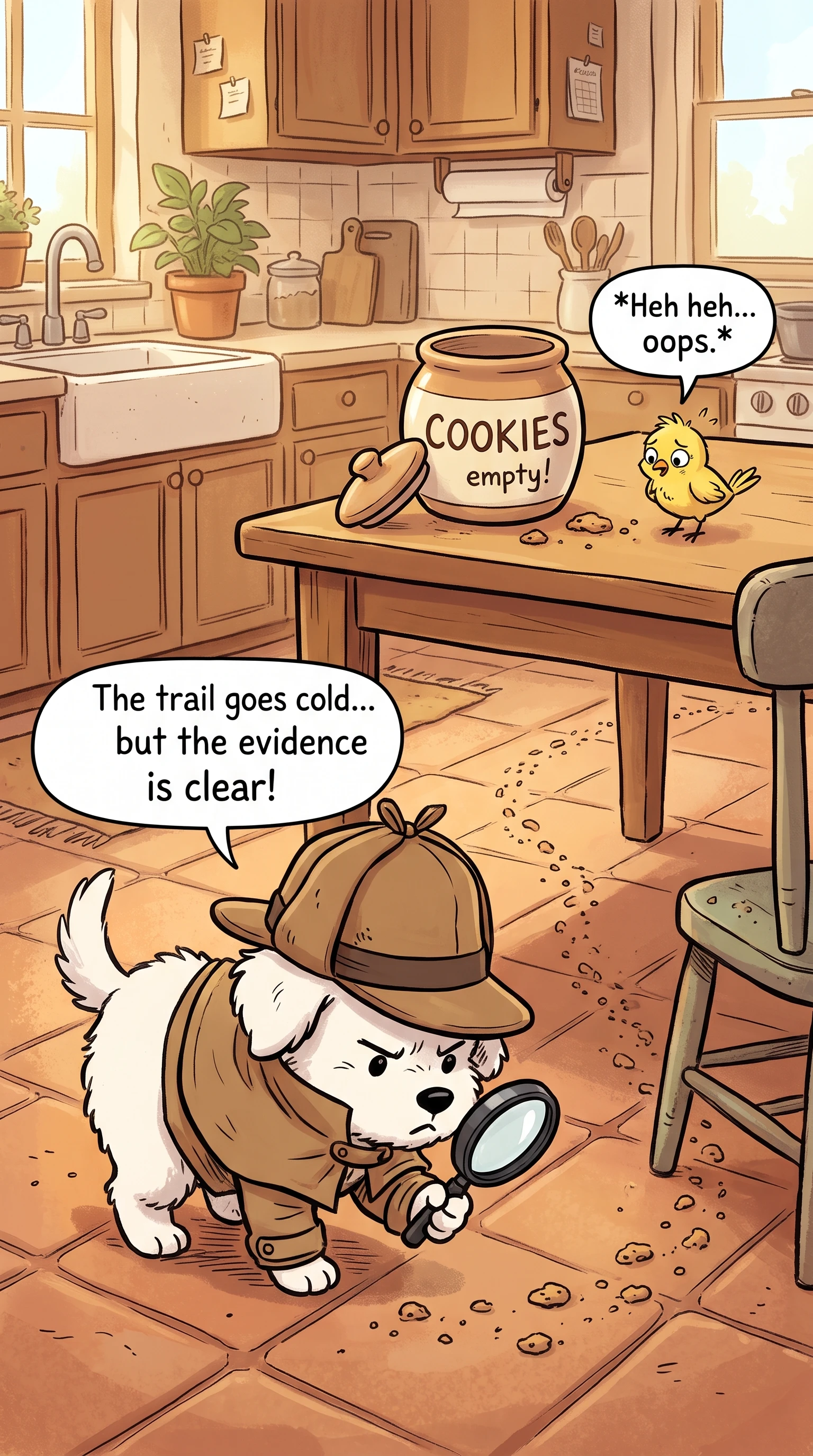 Playful comic characters and funny expressions