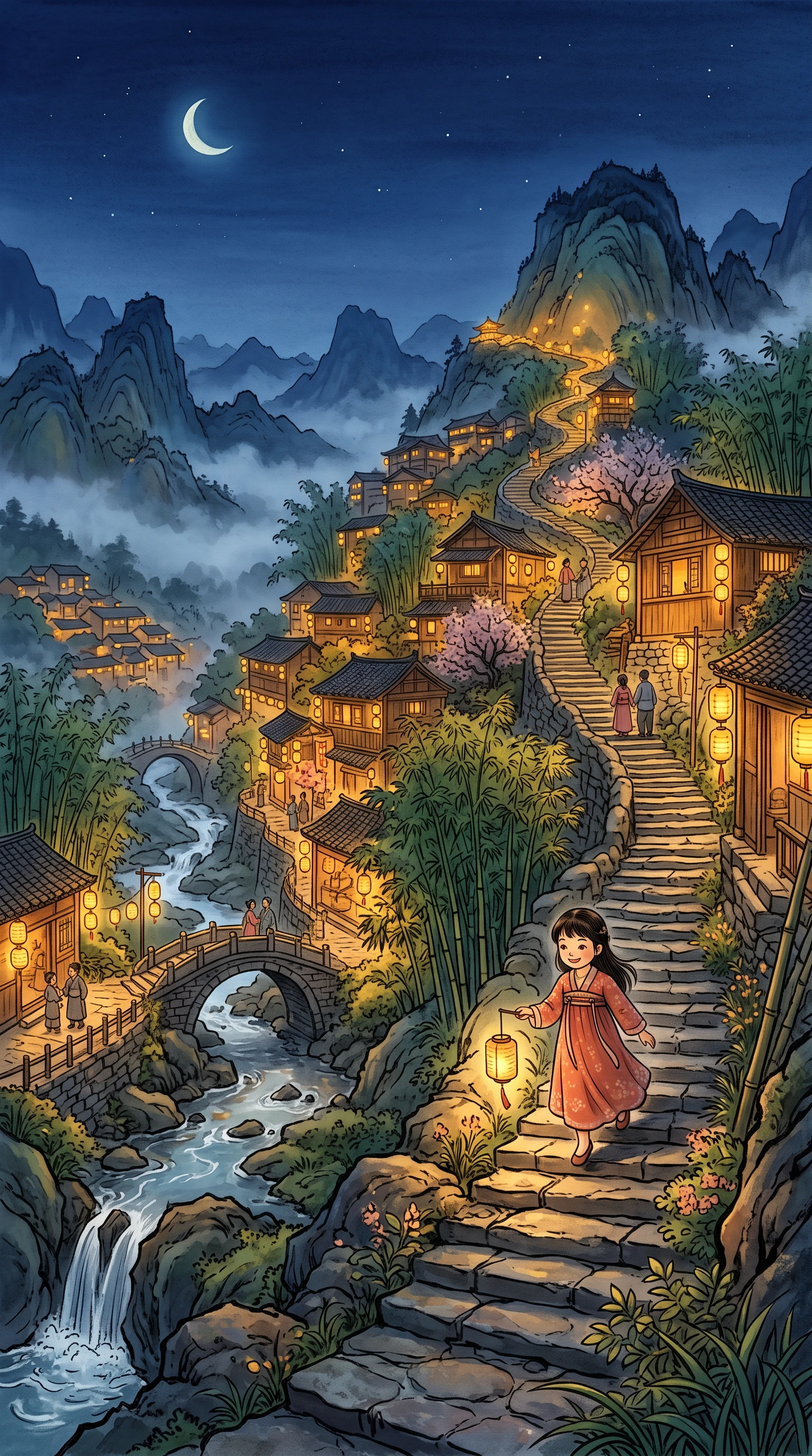 Ghibli-inspired anime video featuring a dreamy landscape