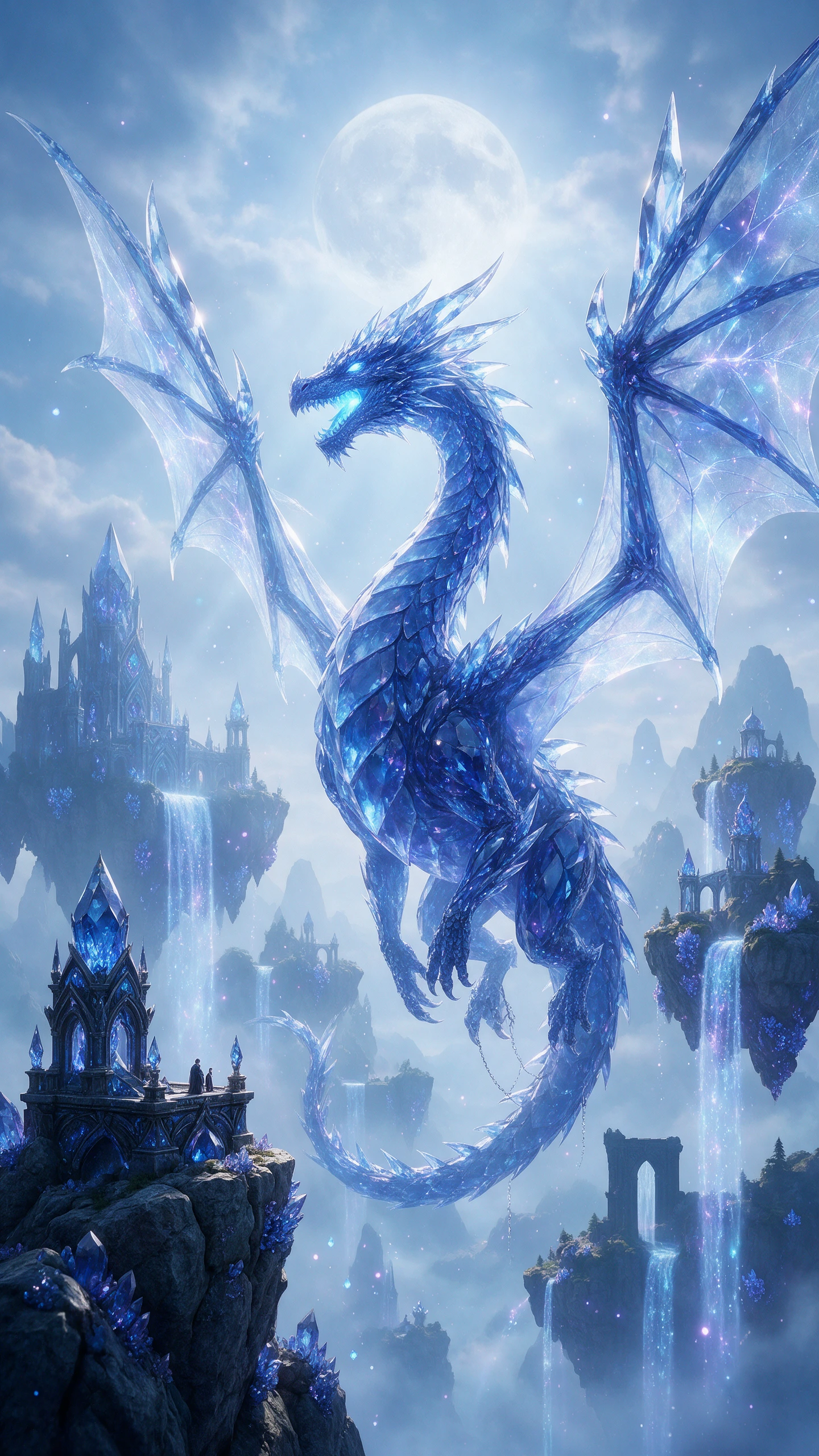 Ai video to video generator creating a crystal dragon